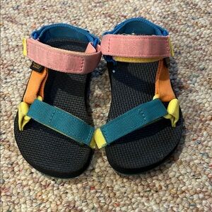 Teva Kids Sandals in Pink, Orange, and Blue